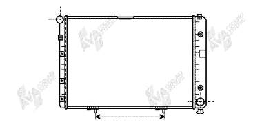 30002077 VAN Wezel radiador refrigeración del motor