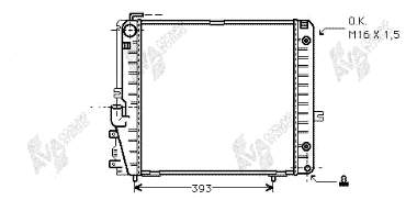 30002086 VAN Wezel radiador refrigeración del motor