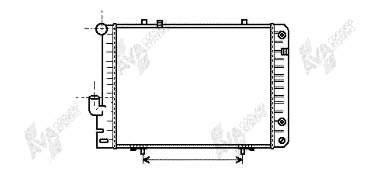 30002096 VAN Wezel radiador refrigeración del motor