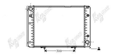 30002100 VAN Wezel radiador refrigeración del motor