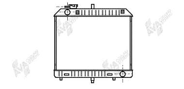 30002127 VAN Wezel radiador refrigeración del motor