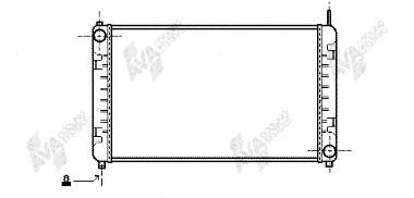 30002153 VAN Wezel radiador refrigeración del motor