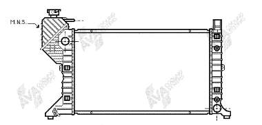 30002182 VAN Wezel radiador refrigeración del motor