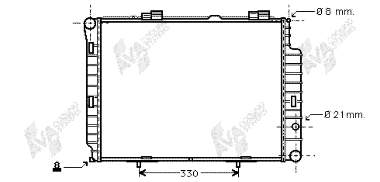 30002191 VAN Wezel radiador refrigeración del motor