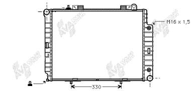 30002209 VAN Wezel radiador refrigeración del motor