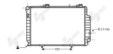 30002263 VAN Wezel radiador refrigeración del motor