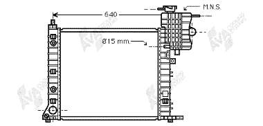 30002265 VAN Wezel radiador refrigeración del motor