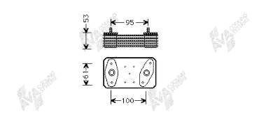 Radiador de aceite A3551801165 Mercedes