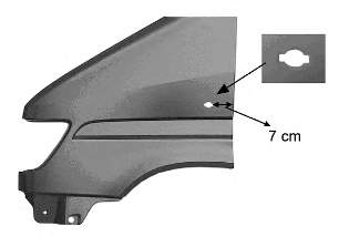 3075657 VAN Wezel guardabarros delantero izquierdo