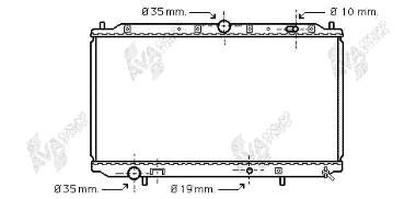 32002101 VAN Wezel radiador refrigeración del motor