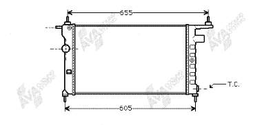 37002183 VAN Wezel radiador refrigeración del motor