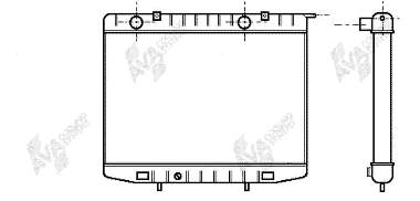 37002214 VAN Wezel radiador refrigeración del motor