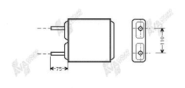 37006094 VAN Wezel radiador de calefacción