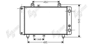 40002081 VAN Wezel radiador refrigeración del motor