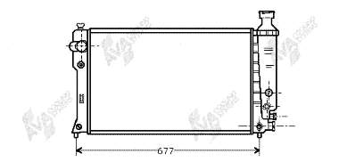 40002131 VAN Wezel radiador refrigeración del motor