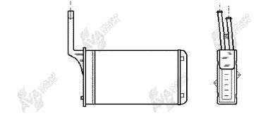 40006049 VAN Wezel radiador de calefacción