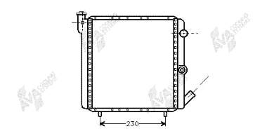 43002016 VAN Wezel radiador refrigeración del motor