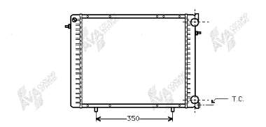 43002045 VAN Wezel radiador refrigeración del motor