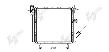 43002070 VAN Wezel radiador refrigeración del motor