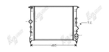 43002119 VAN Wezel radiador refrigeración del motor