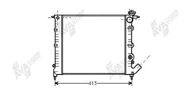 43002120 VAN Wezel radiador refrigeración del motor