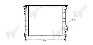 43002133 VAN Wezel radiador refrigeración del motor