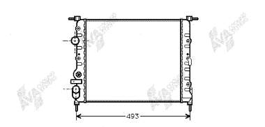 43002197 VAN Wezel radiador refrigeración del motor