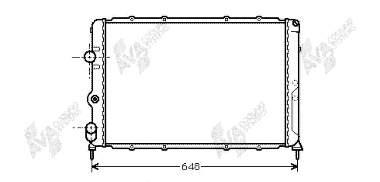 43002199 VAN Wezel radiador refrigeración del motor