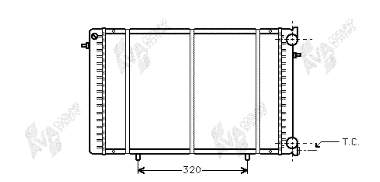 43002239 VAN Wezel radiador refrigeración del motor