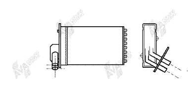 43006048 VAN Wezel radiador de calefacción