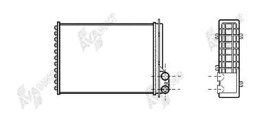 43006205 VAN Wezel radiador de calefacción