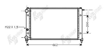 49002008 VAN Wezel radiador refrigeración del motor