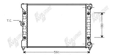 49002024 VAN Wezel radiador refrigeración del motor