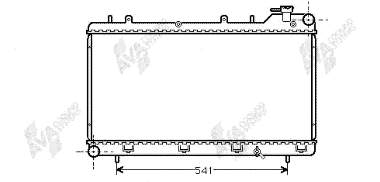 51002015 VAN Wezel radiador refrigeración del motor