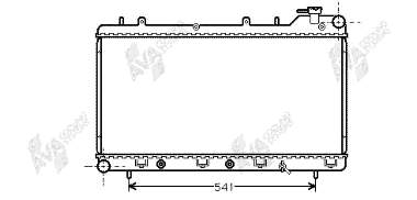 51002016 VAN Wezel radiador refrigeración del motor