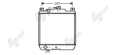 52002009 VAN Wezel radiador refrigeración del motor