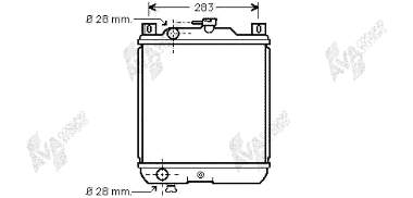 52002020 VAN Wezel radiador refrigeración del motor