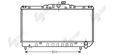 53002029 VAN Wezel radiador refrigeración del motor