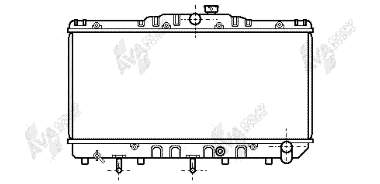 53002080 VAN Wezel radiador refrigeración del motor