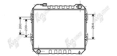 53002164 VAN Wezel radiador refrigeración del motor