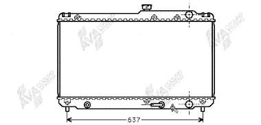 53002187 VAN Wezel radiador refrigeración del motor