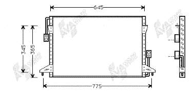 53005224 VAN Wezel condensador aire acondicionado