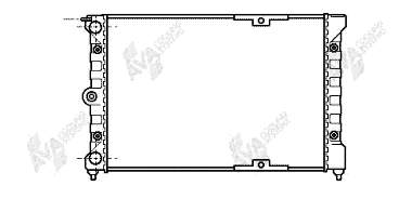 58002018 VAN Wezel radiador refrigeración del motor