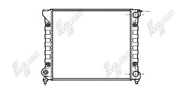 58002040 VAN Wezel radiador refrigeración del motor