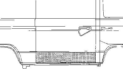  Puerta lateral (corredera) De Reparacion para Volkswagen Transporter 70XB, 70XC, 7DB, 7DW