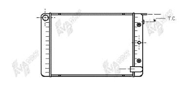 Radiador refrigeración del motor 1257762 Volvo