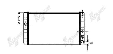 59002024 VAN Wezel radiador refrigeración del motor