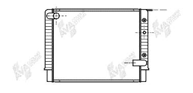 59002034 VAN Wezel radiador refrigeración del motor