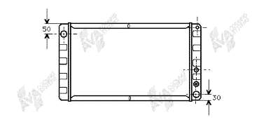 Radiador refrigeración del motor 59002055 VAN Wezel