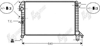 59002060 VAN Wezel radiador refrigeración del motor